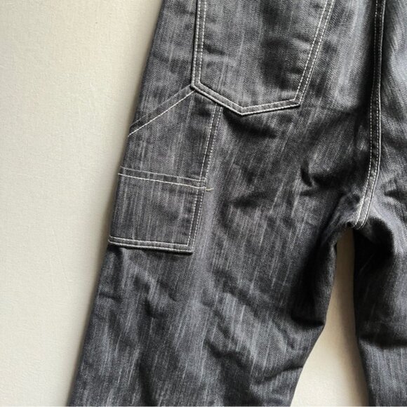Oak + Fort wide leg carpenter utility denim jeans Sz M - Picture 6 of 16